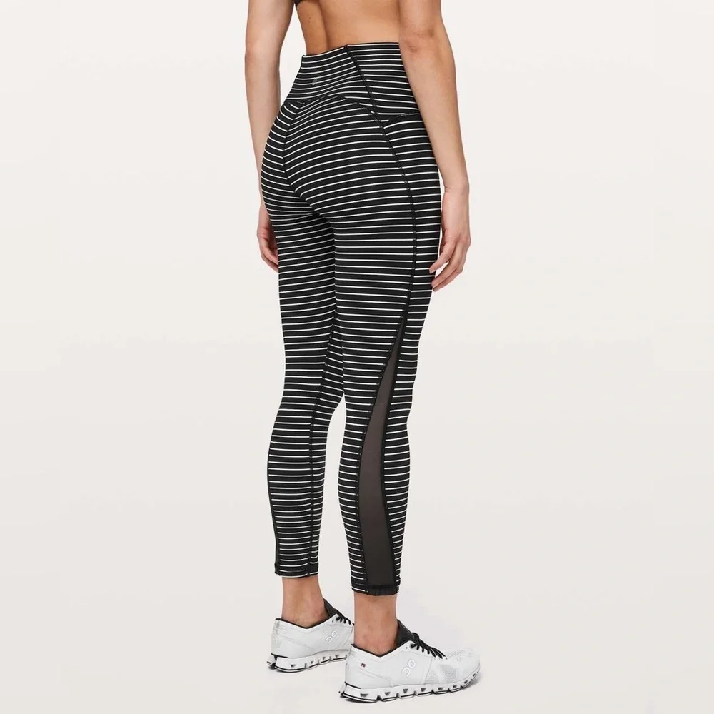 NWOT Lululemon Train Times Striped Leggings Tights 25